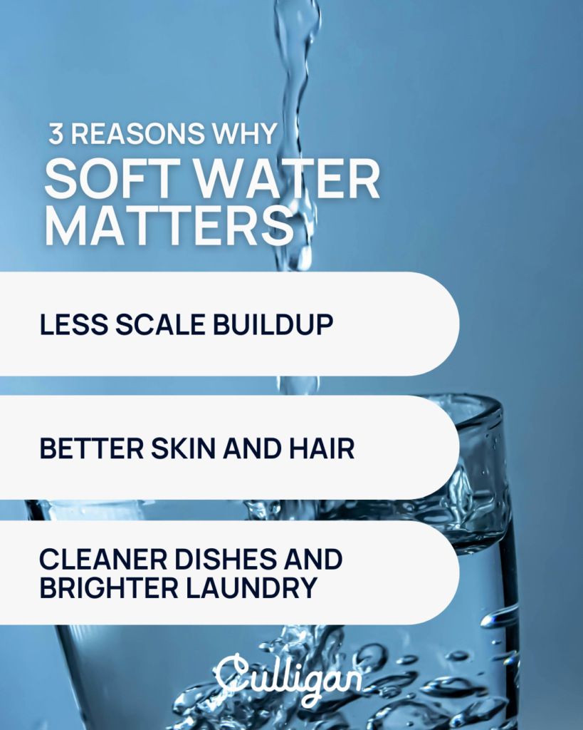 3 reasons why soft water matters in a graphic